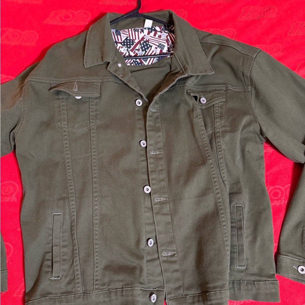 Men's Olive Military Field Jacket